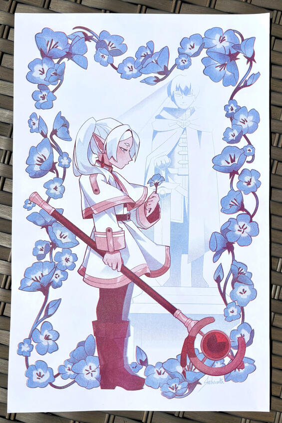 2-color risograph print