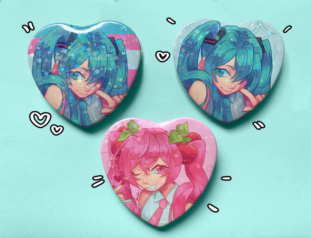 holographic heart button